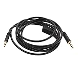 WATIIFUFU ロジテック 対応ユニバーサルオーディオケーブル 耐久性線製 ヘッドマイク機能対応 ゲーム用交換コード ブラック