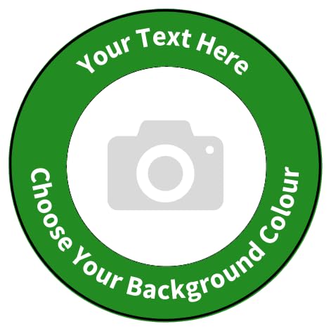 105 Personalised Customised Upload Your Own Image Circle Stickers Reward 37mm Primary Teaching Services