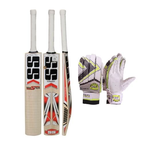 SS Master Kashmir Willow Cricket Bat with TON Power Plus Batting ...