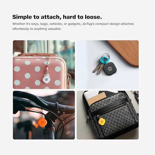 Image of JioTag Go |India's First Android Tag | Google Find My Device Item Finder| Worldwide Tracking for Keys, Wallets, Luggage, Gadgets and More|1+1 Year Battery|No SIM Needed|BT 5.3|for Android Only