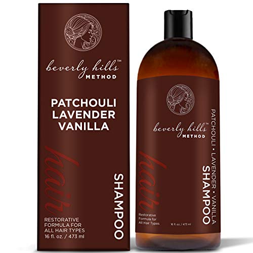 Beverly Hills Method - Patchouli Lavender Vanilla Shampoo Restorative Formula Made With Organic Ingredients For All Hair Types 16 oz