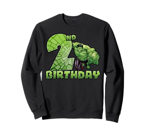 Sweatshirt Hulk Smash 2nd Birthday Marvel anti-irritation pour peau enfant