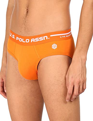 Image of U.S. Polo Assn. Men Logo Waistband Cotton Stretch IYAH Briefs - Pack of 2