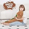 Tianmihou 32" Giant Dinosaurs Plush Toy Pillow, Cute Dinosaur Stuffed Animals Doll, Soft Back Cushion Big Brown Dinosaur Plushies, Gift for Kids Boys, Birthdays, Halloween, Christmas #1