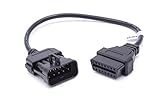  vhbw OBD2 - Adapterkabel für OBD-Diagnosegerät passend für alle Opel Modelle bis Baujahr 1997 - mit 10 Pin-Stecker.
