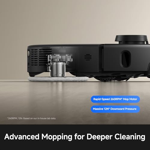 Image of Mova P70 Pro Ultra Robot Vacuum and Mop, 30,000Pa Suction, 212℉ Hot Water Mop Self-Cleaning & 1-Hour Fast Drying, Corner-to-Edge Deep Cleaning, Auto-Empty Dock, AI Object Recognition, Black