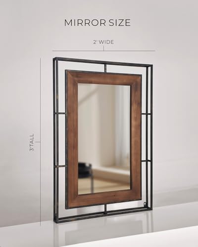 Pilihome WM-2402 Metal Framed Rustic Wall Mirror thumb #6