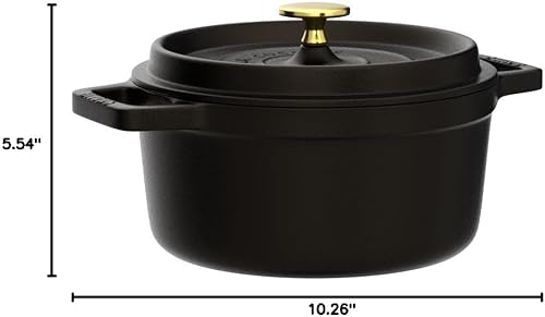 Miniatura 8 de Staub olla de hierro cocotte redonda de 6-14 cuartos de galón, gris grafito