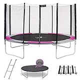 KANGUI - Cama elástica Redonda con Red,30 m