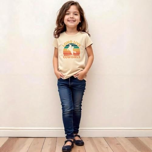 Cowgirl T Shirts for Girls: Cute Cotton Graphic Tees in Western Style, Available for Ages 2-73