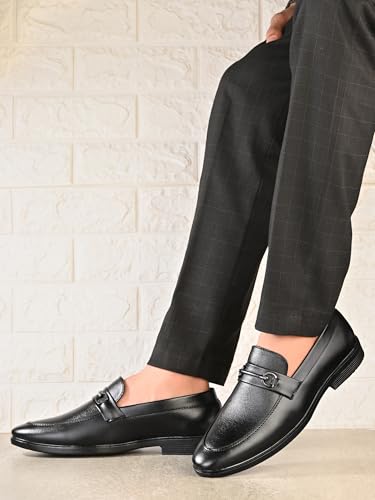 Image of Server Slip-On Mens' Formal Shoe | Pull On Stylish Non-Lace Design | Soft Cushioned Insole for Comfort | Premium Craftsmanship & Durable Build | Perfect for Office & Formal Wear | Loafer Look