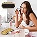 braxan Clutch Purses for Women, PU Leather Glitter Fashion Purse Handbag, Evening Handbag with Chain, for Prom, Cocktail, and Wedding