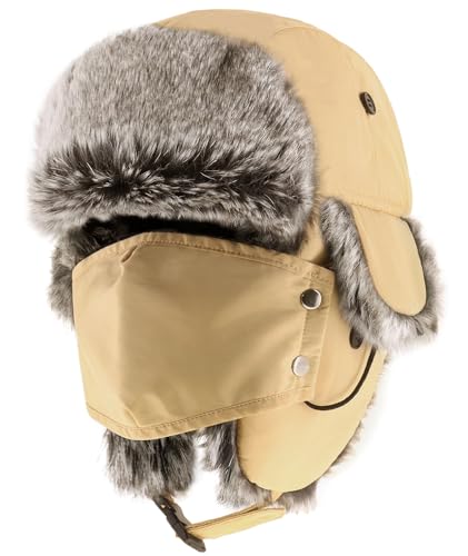 Image of Winter Trapper Ushanka Hat, Aviator Hat, Ear Flaps, Men Women
