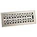 Accord AMFRBNM412 Floor Register with Marquis Design, 4-Inch x 12-Inch (Duct Opening Measurements), Satin Nickel