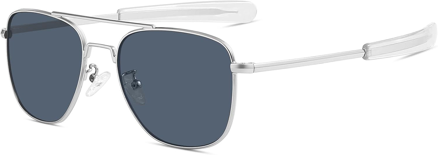 Gtand Vintage Military Style Pilot Aviator Sunglasses For Men Women Metal Sun Glasses Bayonet Temples 54mm