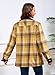 Fozexi Women's Sherpa Lined Jackets Sherpa Turn-Down Collar Full Zip Fleece Flannel Jacket for Women Trendy Yellow X-Small