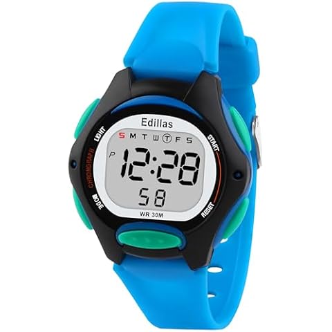 Edillas Kids Watch Digital for Girls Boys, Children Waterproof Watches Multi-Functional with LED Backlight Alarm/Stopwatch for Kids Student Ages 4-13 Cover