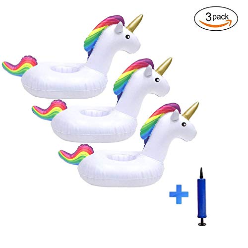 Kyerivs Unicorno Gonfiabile Portabicchieri con
