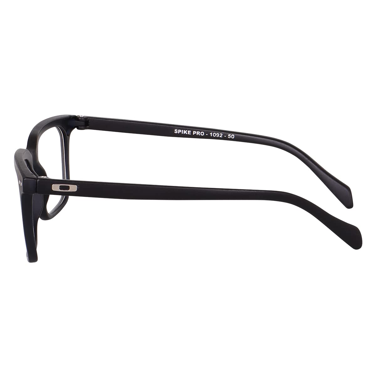 Eymen I Classic Non Prescription Clear Lens Glasses for Women Men Square Frame Eyeglasses Multiple Shades (Black) - Image 4 thumbnail