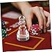 BESPORTBLE Acrylic Win Marker Transparent Wheel Game Markers for Poker Chips Stable for Enhanced Game Experience Stylish Addition to