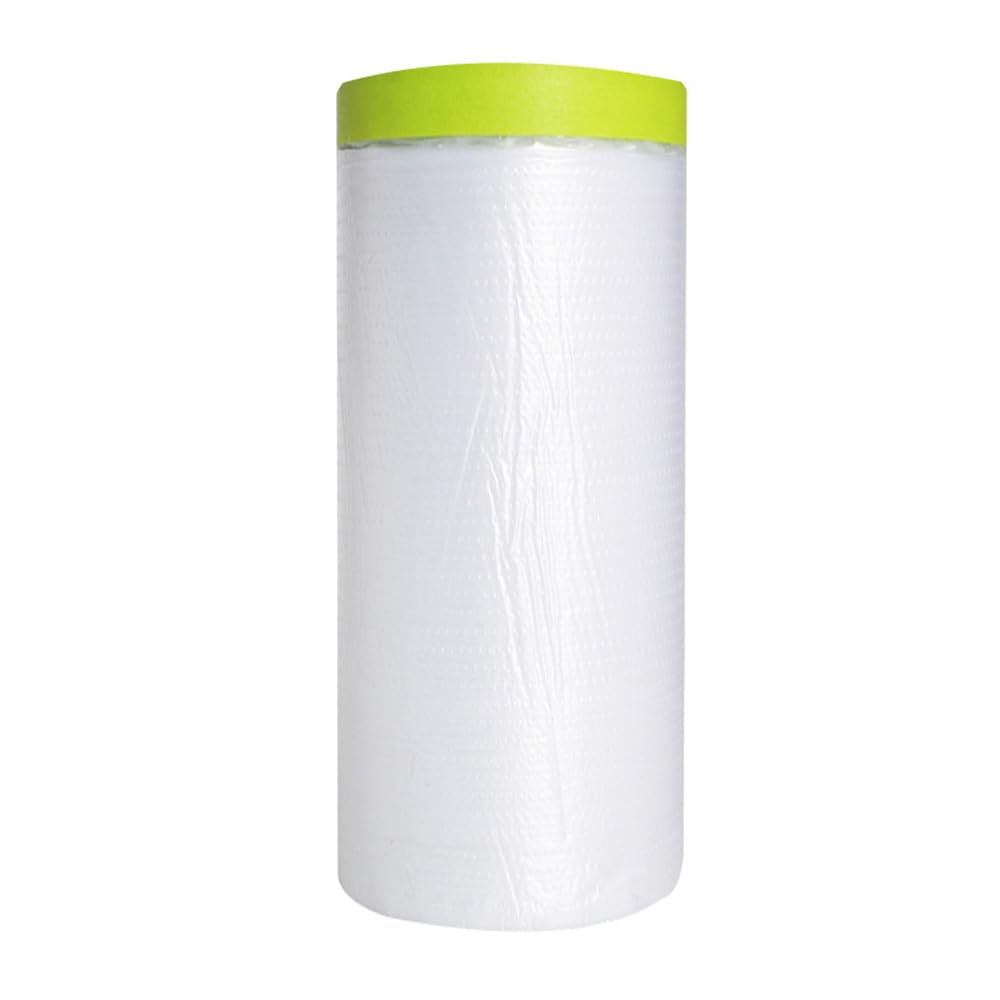 TRUHUI Pre-taped Masking Film,Protective Masking Film,Painting Covering Film,Green,180CMx12M
