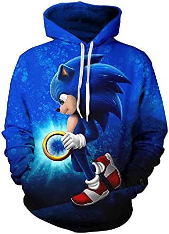 Geyglad 3d Printing Christmas Hoodie Boys And Girls Sweatshirts, Sports Hoodies,Youth Hoodie Holiday New Year Gift Hooded 2-Large