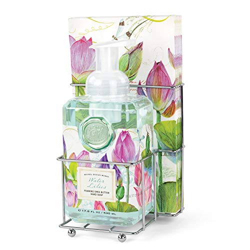Michel Design Works Foaming Soap Napkin Set, Water Lilies