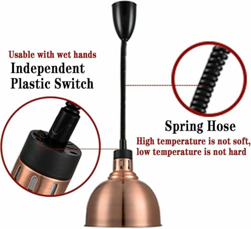 Lampe chauffante pour aliments pour éviter le refroidissement des plats