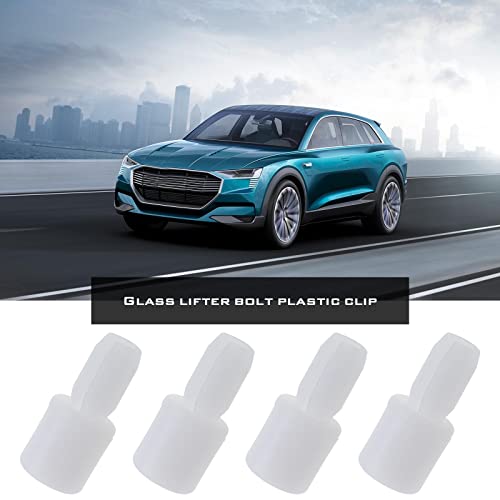2 Set Auto Fensterheber Fensterglasheber Plastikbolzen Befestigungen Clip Reparatur Ersatzteile Weiß 6N0839511 für Rechts Links Vorne Hinten