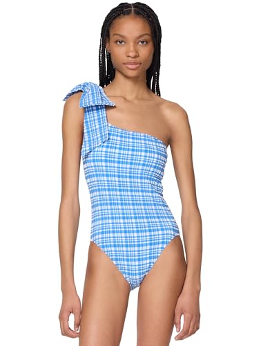 Image of kate spade new york Women's Solid Bow Shoulder One Piece