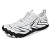 Feggormkicc Grounded Footwear Hike Barefoot Shoes Wide Toe Box Shoes Women Walking Unisex Fashion Sneakers Zero Drop Slip on Hiking Barefoot Quick Dry Lightweight Comfortable Breathable White