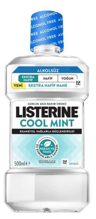 Listerine Cool Mint Ekstra Hafif Tat Alkolsüz Ağız Bakım Suyu 500 Mililitre