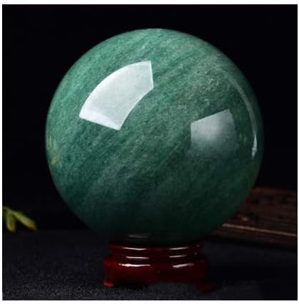 Miniatura 2 de oneory - Esfera de cristal de cuarzo curativo natural, bola de piedras preciosas de aventurina verde, 1.969 in, escultura natural con soporte