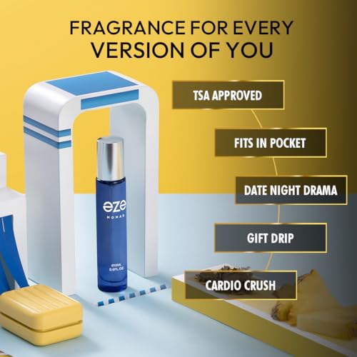 Image of Eze Perfume Nomad EDP for Men | Fresh Woody Long Lasting 18ml Fragrance | Office, Daily Wear