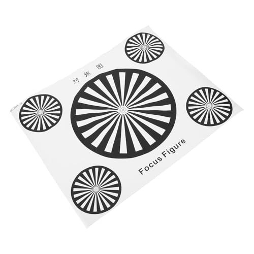 UKCOCO Tabla de Prueba de Enfoque Adhesiva 40x30 Cm 10 Unidades, Tarjeta de Calibración de Objetivo para Cctv Ip, Herramienta de Instalación y Calibración de Enfoque para Sistemas