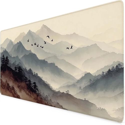 Grand tapis de souris de 600 x 300 mm gris, idée cadeau idéale pour accessoires de bureau