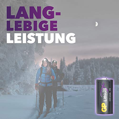 GP Extra Lithium batterijen CR123A 3V batterij CR17345 - 10 stuks, CR123A batterij in plasticvrije verpakking - Afbeelding 5