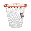 Balvi – Basket afvalemmer met grappig basketbalkorf-design, wit, van zeer robuuste kunststof.