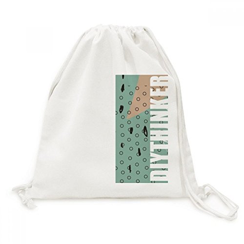 Sac à dos cordon en toile imprimé artistique de qualité supérieure pour le quotidien