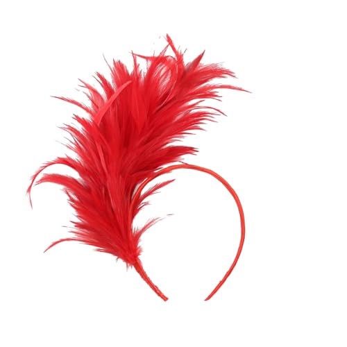 Bandeau Plumes de Fleur Artificielle, Années 1920 Fascinateur pour Femmes, Bandeau Plume Année 20, Vintage Serre Tete Plumes Noir, 1920s Accessoires Cheveux...