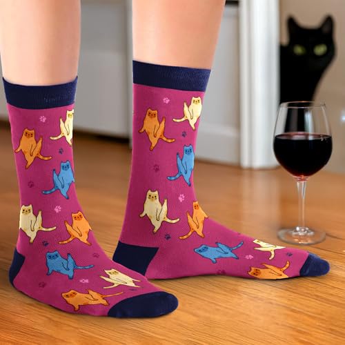 Image of VICRAZY Wine Gifts for Men, Women - Funny Socks - Gifts for Lovers - Stuff, Stocking Stuffers