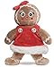 Bearington Holly Ginger Plush Stuffed Animal Gingerbread Girl, 10 Inches