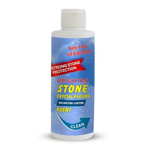 Image of Stone Crystal Plating Brighten Luster Agent for Marble, Granite & Granite Floor Cleaner & Stone, MarbleHelp to Remove Stains Grease Grime Water Spots Fingerprints Smudges (100 ML)