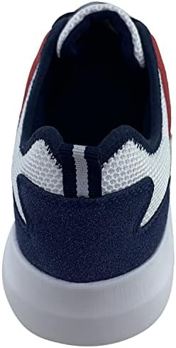 U.S. Polo Assn. mens Fashion Sneakers Revolution Casual Lace Top Comfortable Sport Running Work, White/Red, 11 US | Image 5