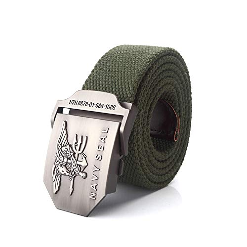 LLZGPZPD Cinturón De Lona Cinturón De Lona para Hombre Navy Seal Hebilla De Cinturón De Metal Cinturón Militar Cinturones Tácticos De Ejército para Hombre Correa De Cinturón Negro para Hombre De Cover