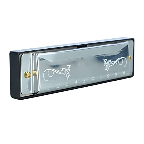 Embouchure Standard, Surface Lisse Harmonica 10 Trous Dur de Longue Durée Aluminium Léger et Acier Inoxydable 20 Mélodies Aucune Déformation pour le Voyage (Argent) - Les Beatles, Paul McCartney, John Lennon, RIngo Starr, George Harrison Embouchure Standard, Surface Lisse Harmonica 10 Trous Dur de Longue Durée Aluminium Léger et Acier Inoxydable 20 Mélodies Aucune Déformation pour le Voyage (Argent)