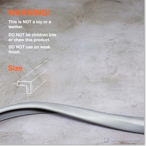 Image of Roving Cove Slimfit Edge Protector for Baby Proofing (9ft Small Edges Only), Soft Rubber Foam Furniture Safety Bumper Guard, Desk Cushion, 3M Adhesive, Stone Grey
