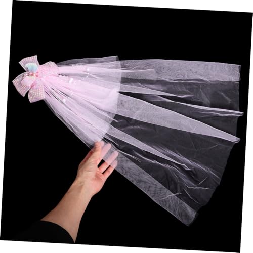 Girl Veil Hair Clip Bow for Birthdays Elegant Princess Headwear for Boy Girl Girls Soft Comfortable Hair Accessories for Special Events for Celebrations4
