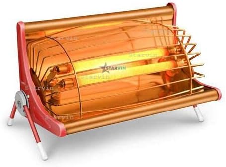 STARVIN Double Rod Type Heater || Bobby Smart 2 Rod Electric Room Heater 2000 Watt Ideal for small to medium room/area || DD211, Red