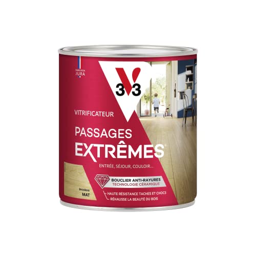 V33 Vitrificateur passages extrêmes, Incolore mat, 0,75 L